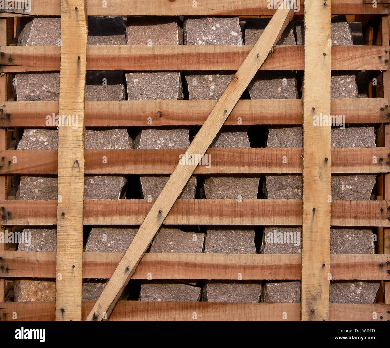 plaster transport means of conveyance bouldering mosaics mosaic floor covering Stock Photo