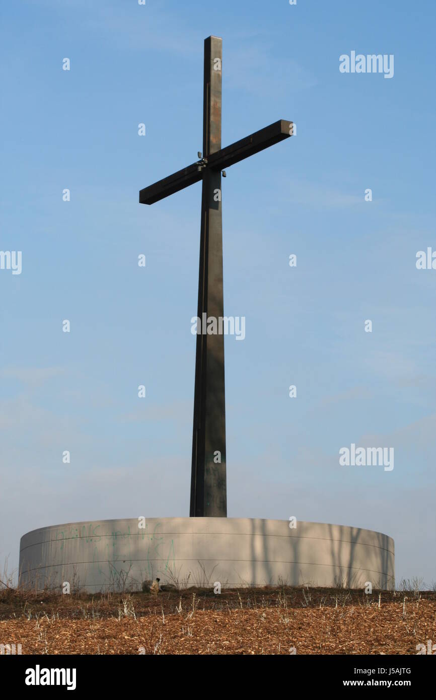 cross look-out striking aix-la-chapelle christliche symbole religise symbole Stock Photo