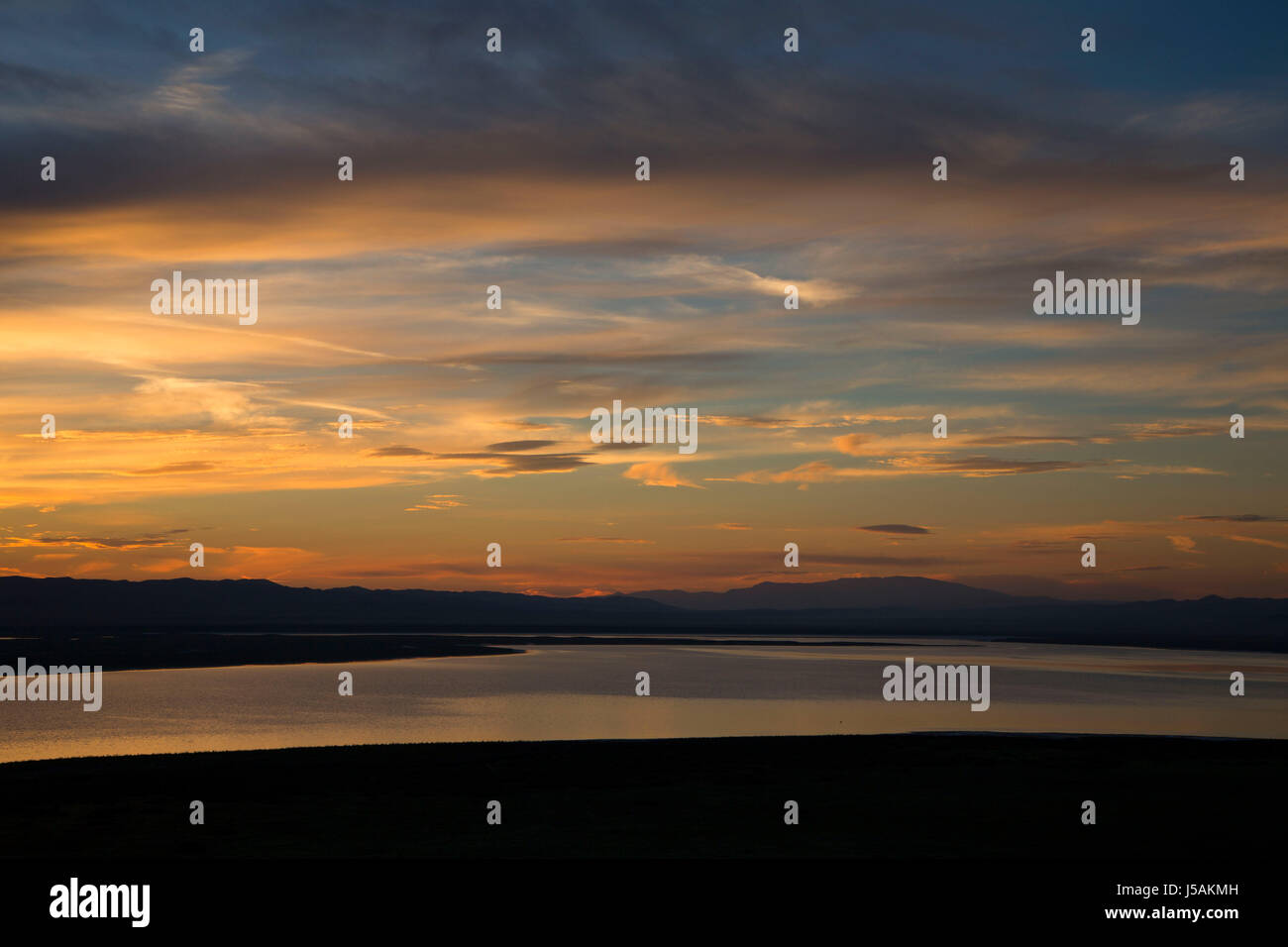 Soda Lake sunrise from Overlook Hill, Carrizo Plain National Monument