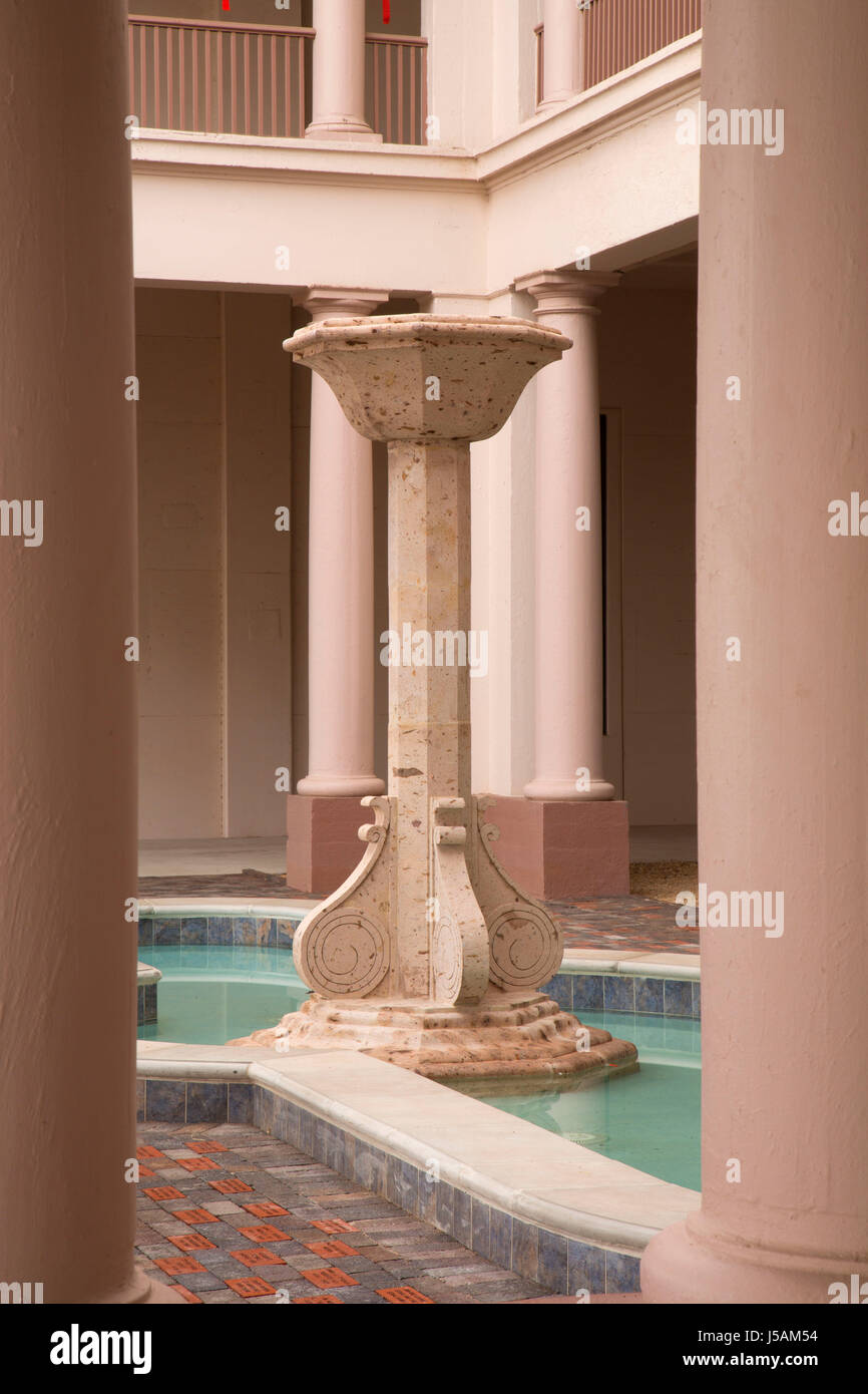 Harvey House fountain, Needles, California Stock Photo Alamy