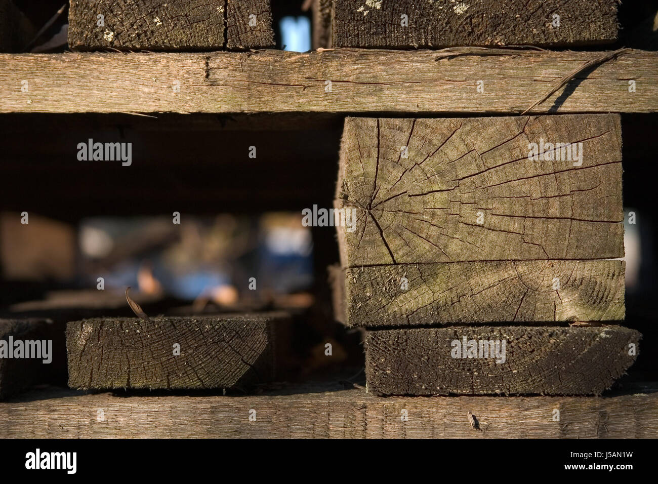wood beam ailing forget shelf canvas superfluous decayed palette pallet old Stock Photo