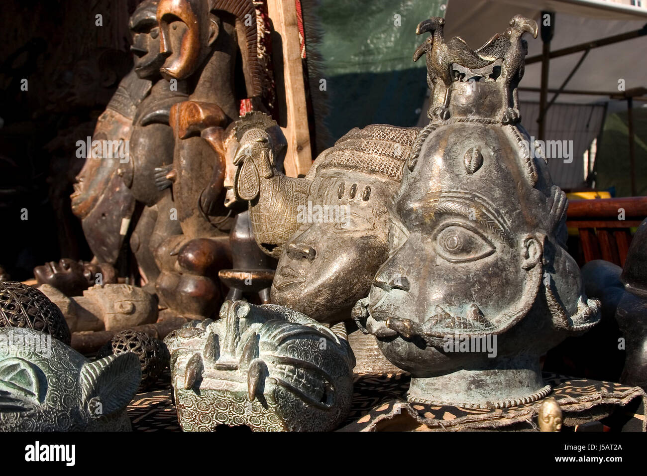 art antique metal exotic kitsch patina rummage squiggly second-hand trashy Stock Photo