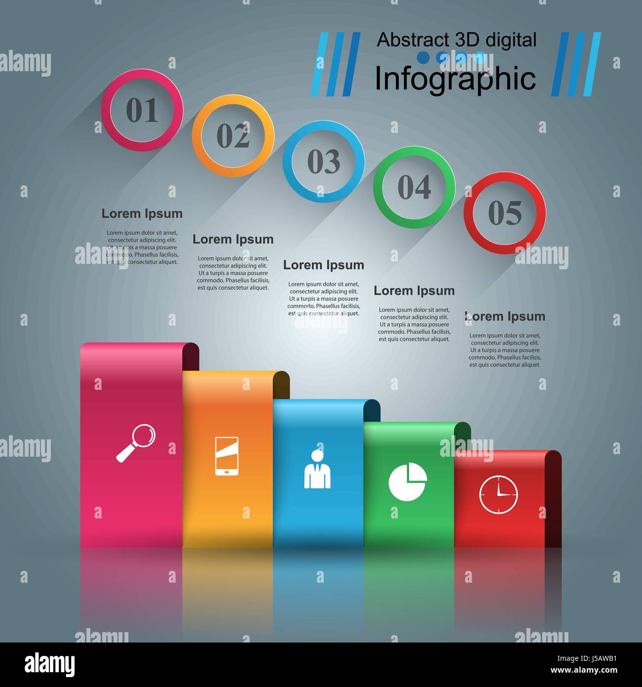 Origami Inforgraphics Business Infographics origami style Vector illustration Stock Vector ...
