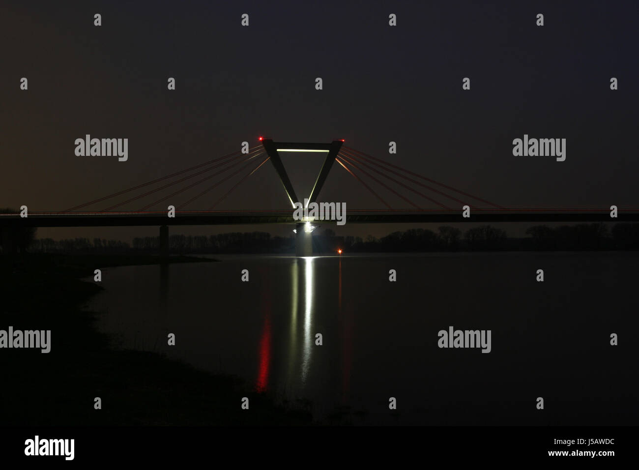 a44 bridge at night Stock Photo
