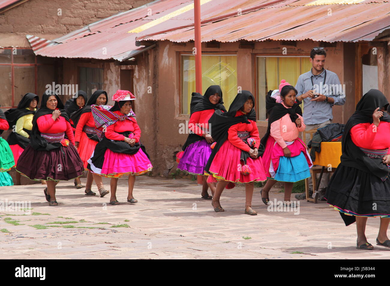 Fiesta in Taquile Stock Photo