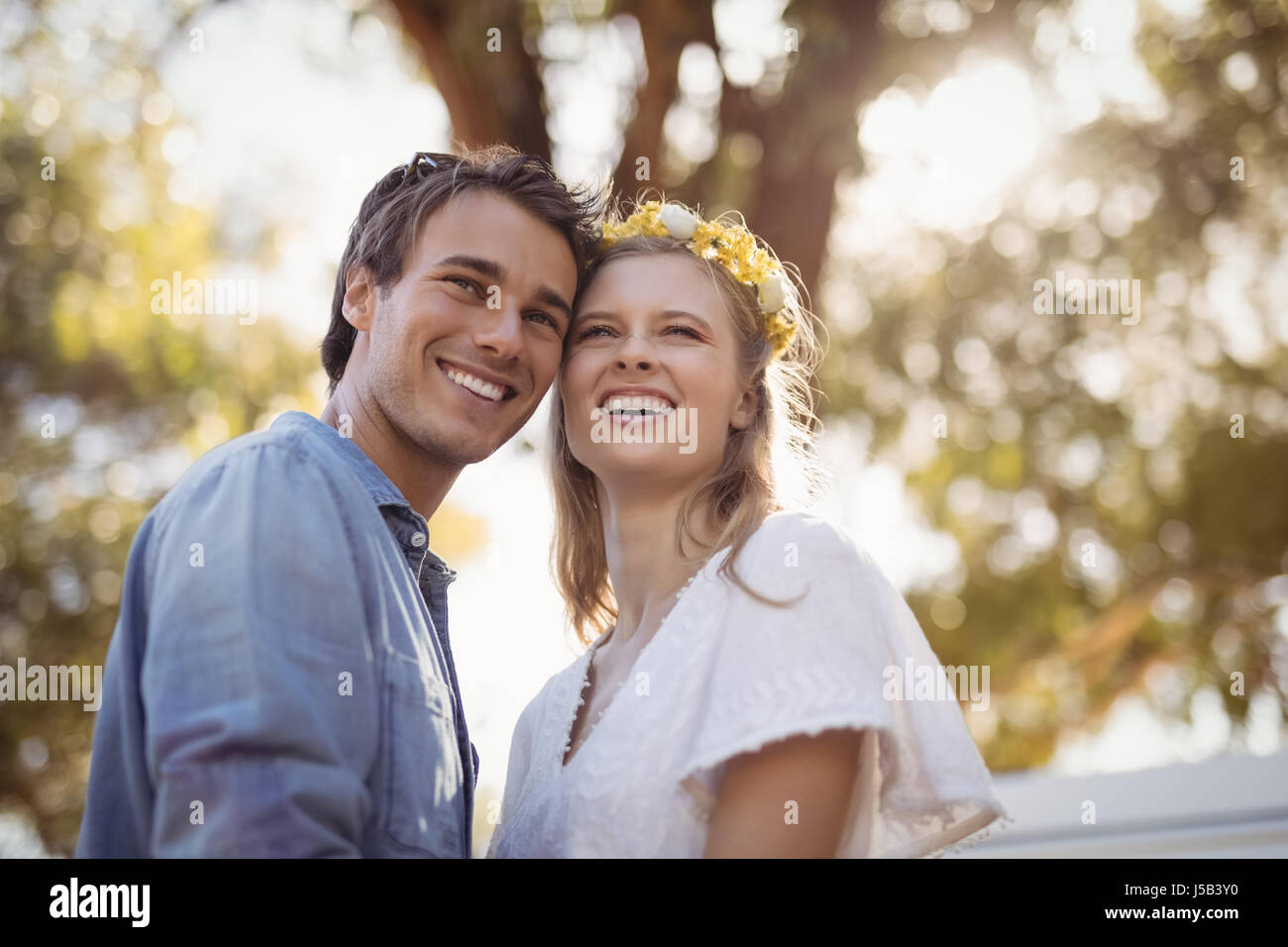 Hispanic young couple flowers hi-res stock photography and images - Alamy