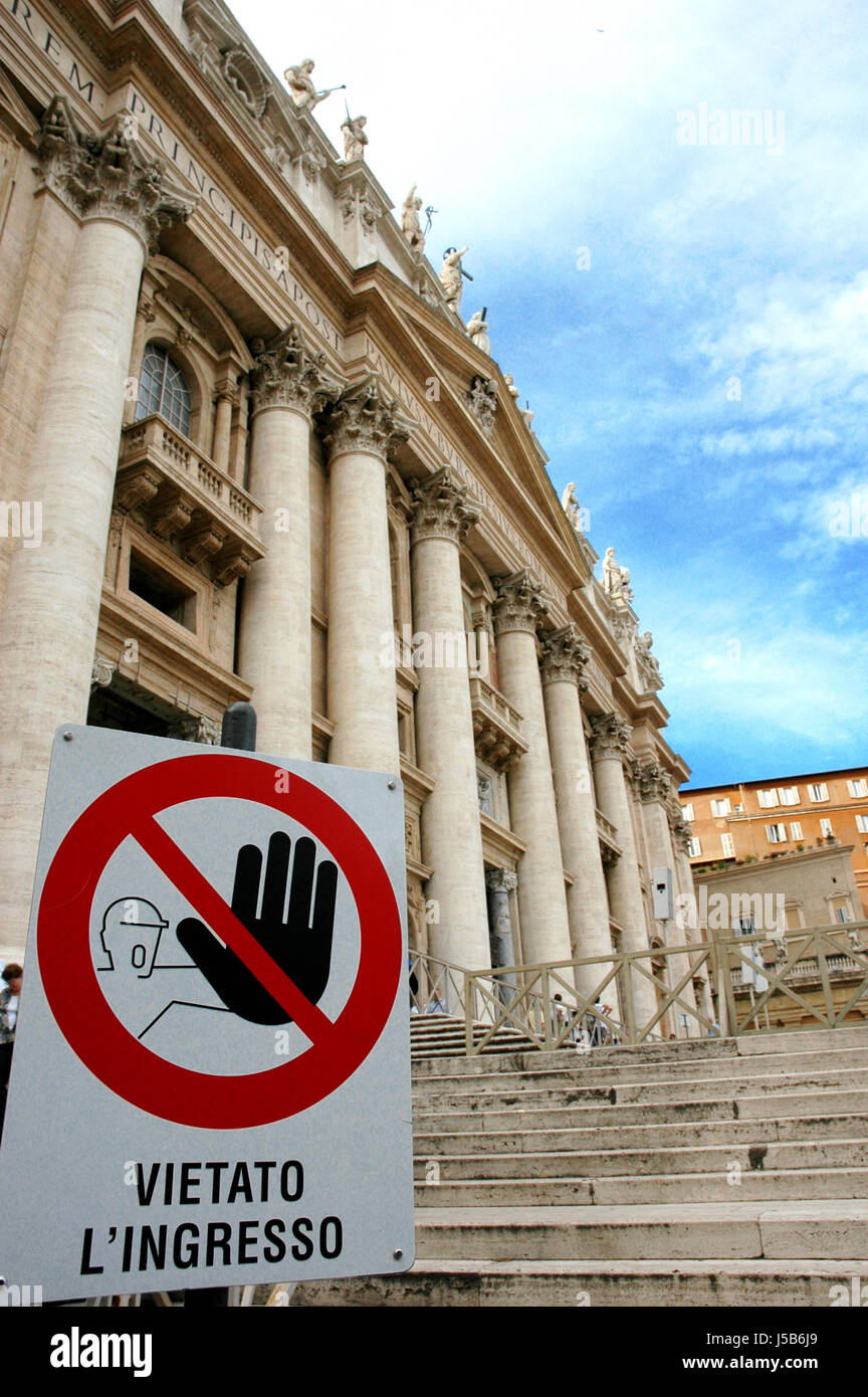 vatican ban Stock Photo