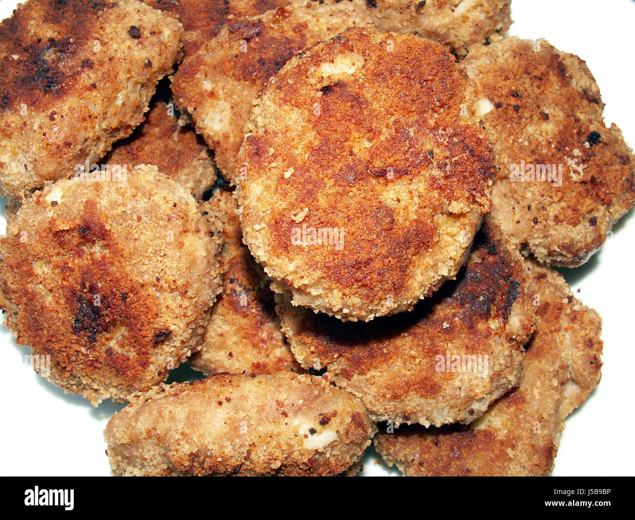 dainty mincemeat citizen burgher now and then plain fare fried mince breaded Stock Photo