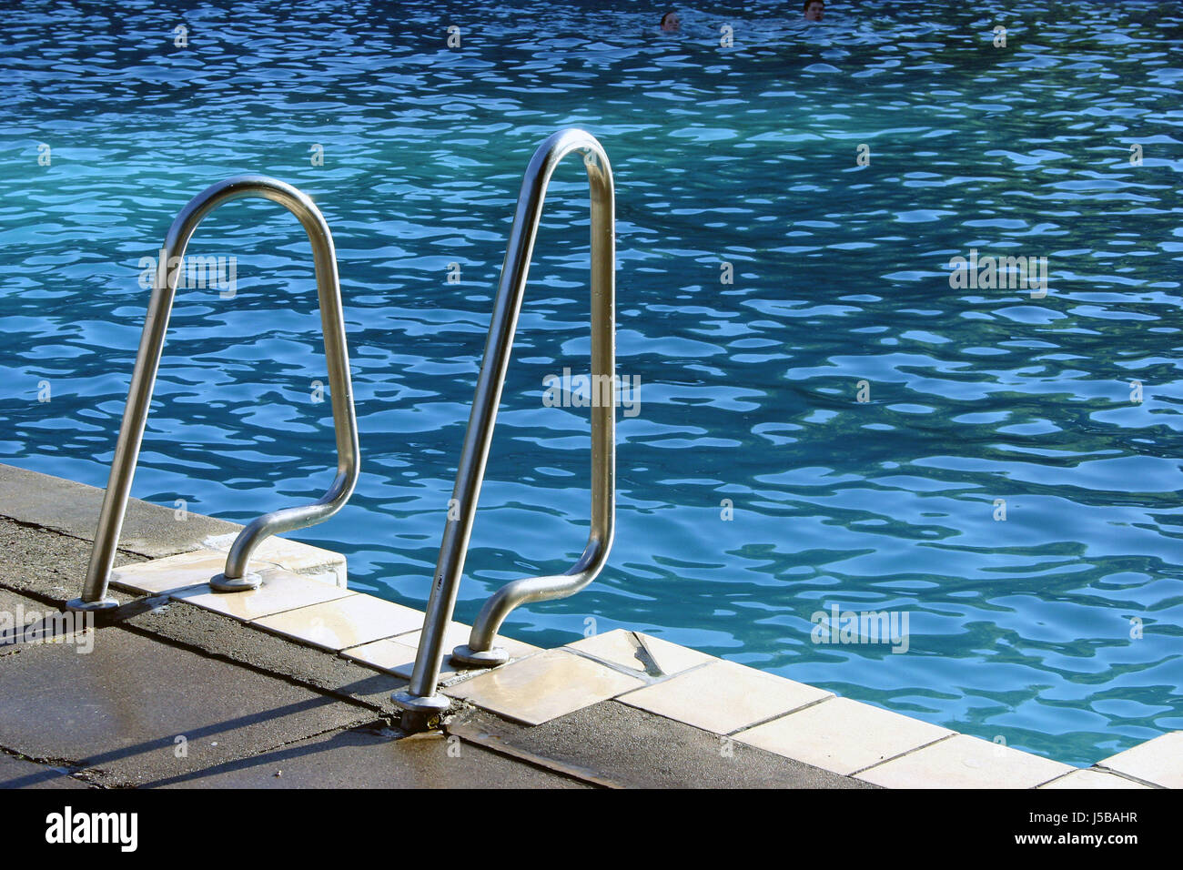 Blue waves railing pool hi-res stock photography and images - Alamy