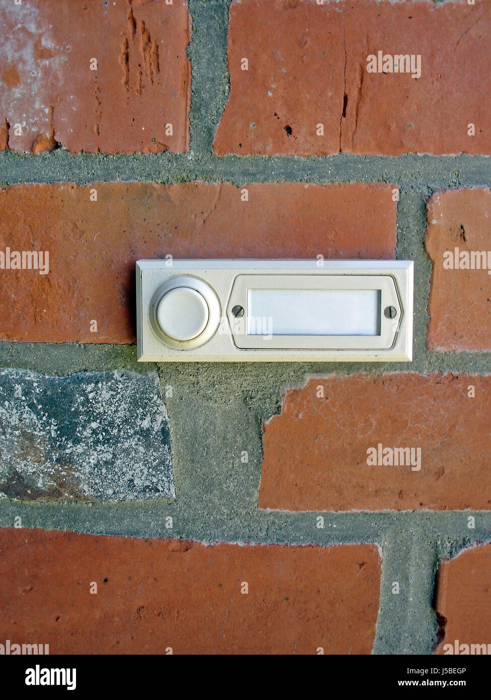 wall,bell,letting,doorbell,empty,brick,zu vermieten Stock Photo