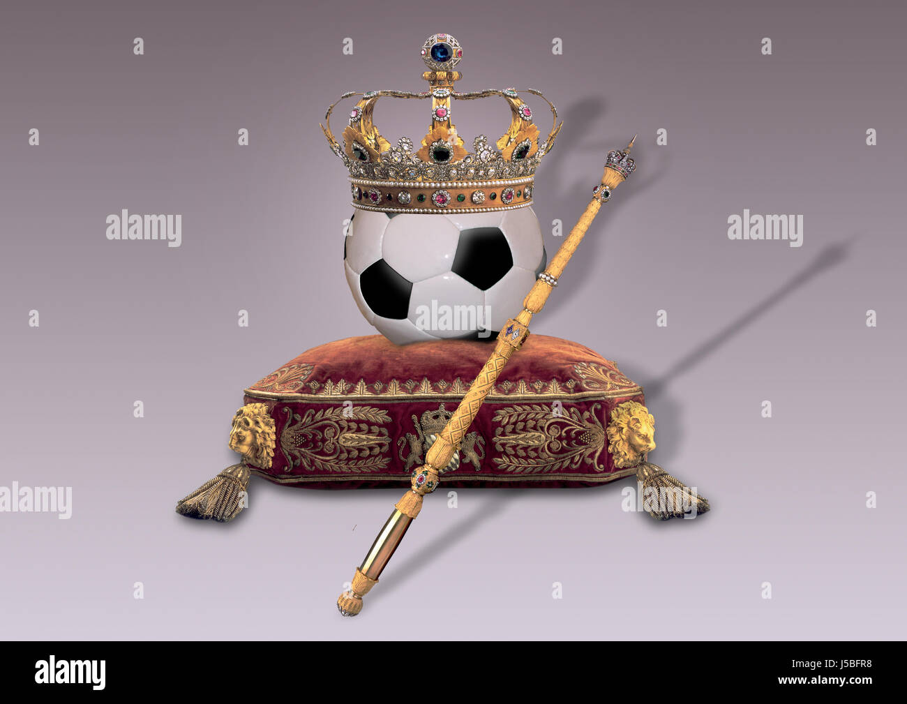 king fussball Stock Photo
