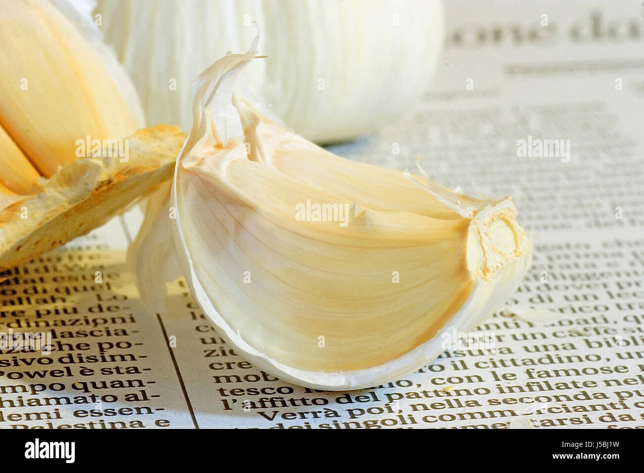 clove of garlic Stock Photo
