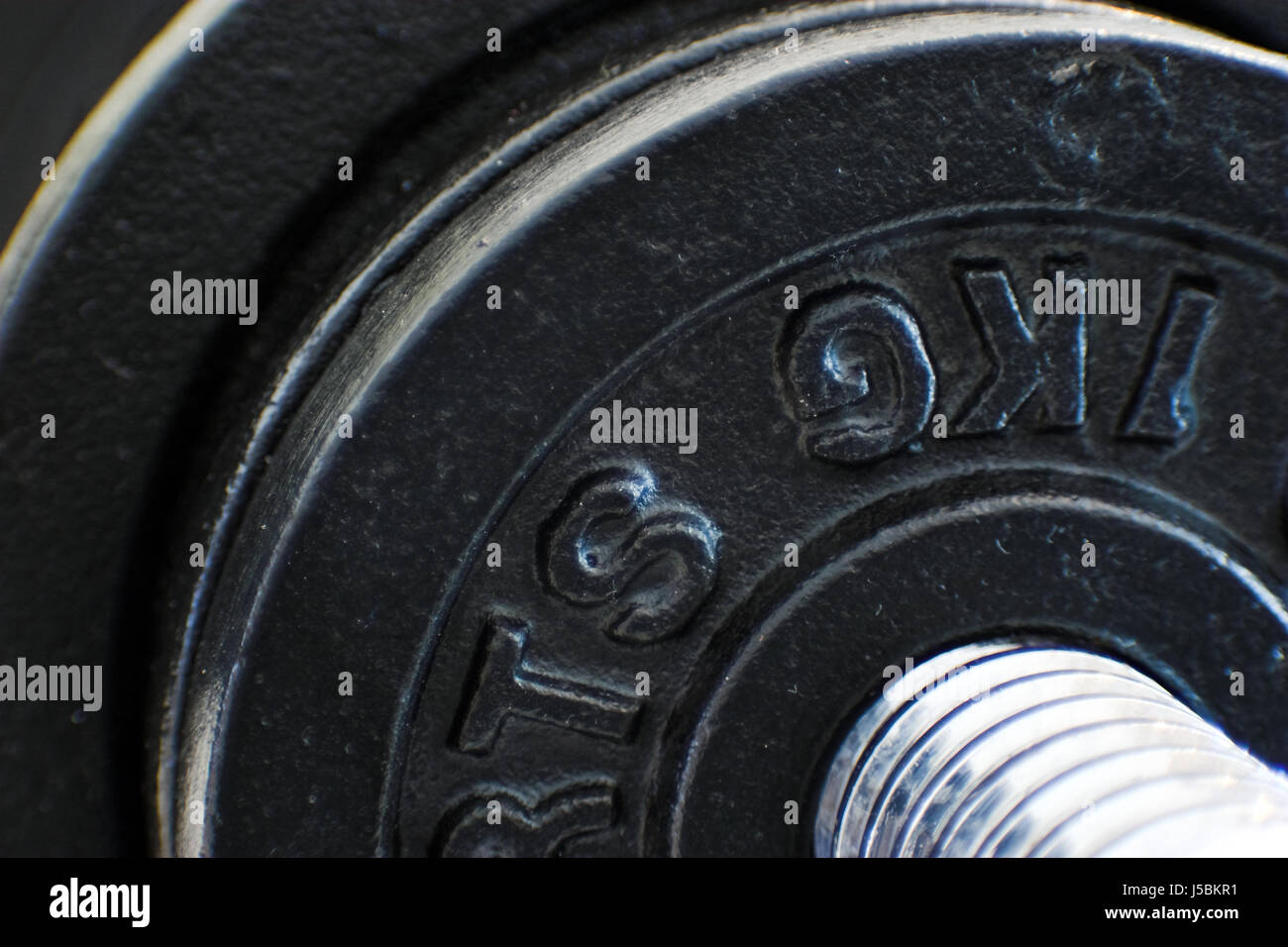 dumbbell detail Stock Photo