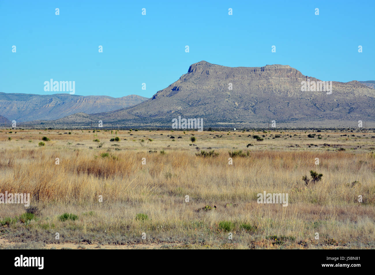 Open ranch land along US highway 385 out of Fort Stockton Texas to Big