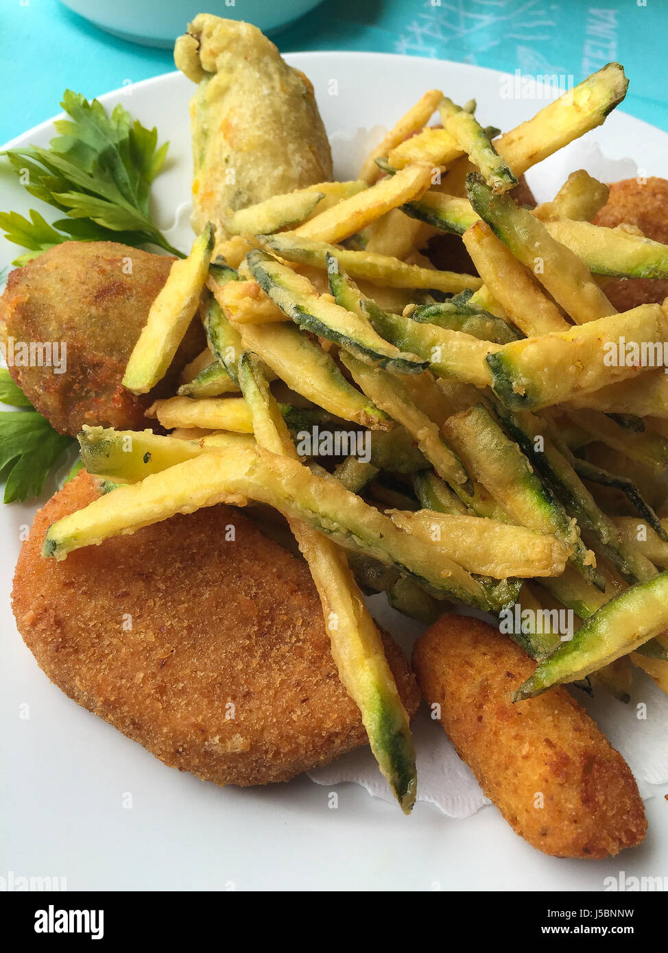 Italian Fried Vegetables Stock Photo Alamy