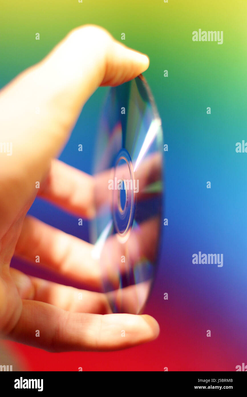hand disc reflection virtual memory memory ram medium data informations ...