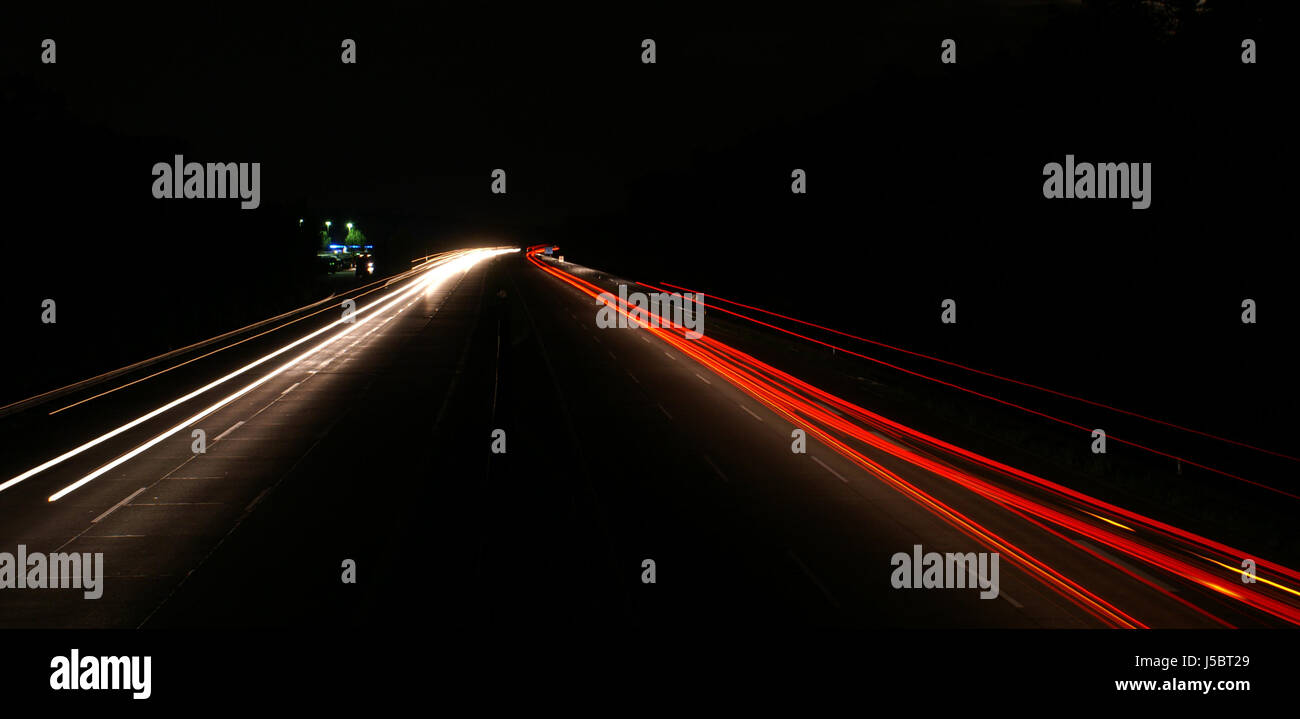 highway at night Stock Photo - Alamy