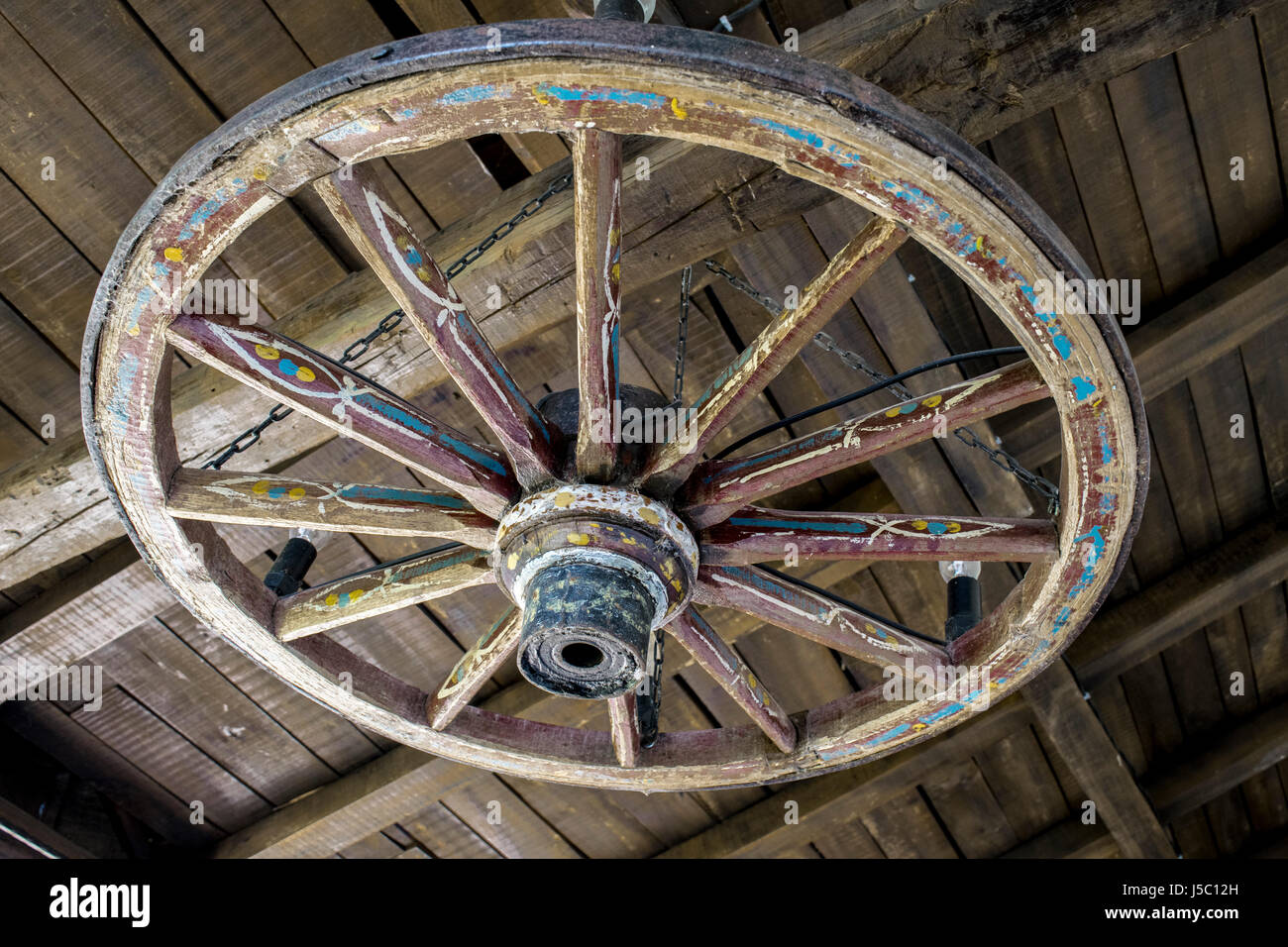Wooden Cart Wheel Stock Photo - Alamy