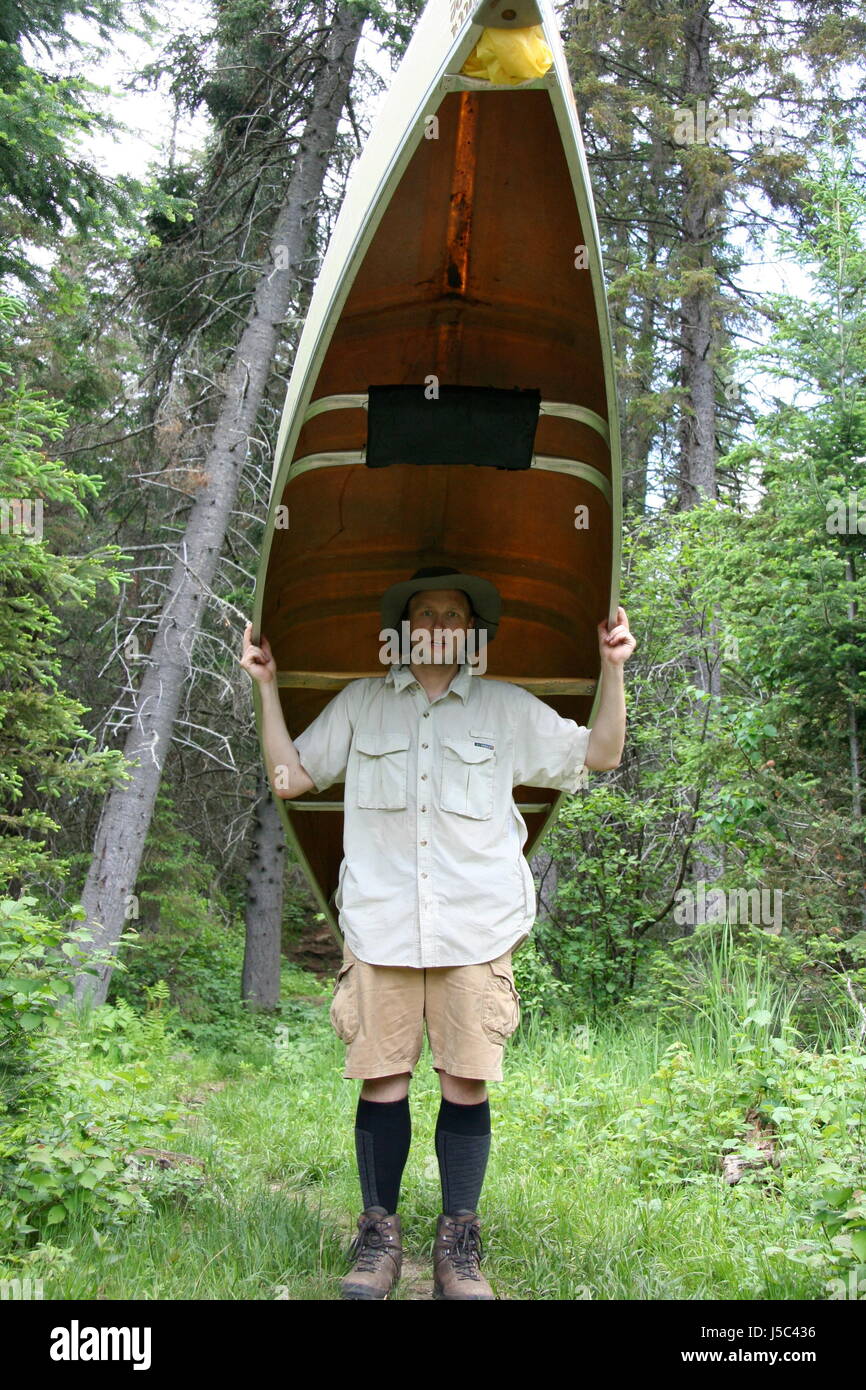 Carry portage canoe hi-res stock photography and images - Alamy