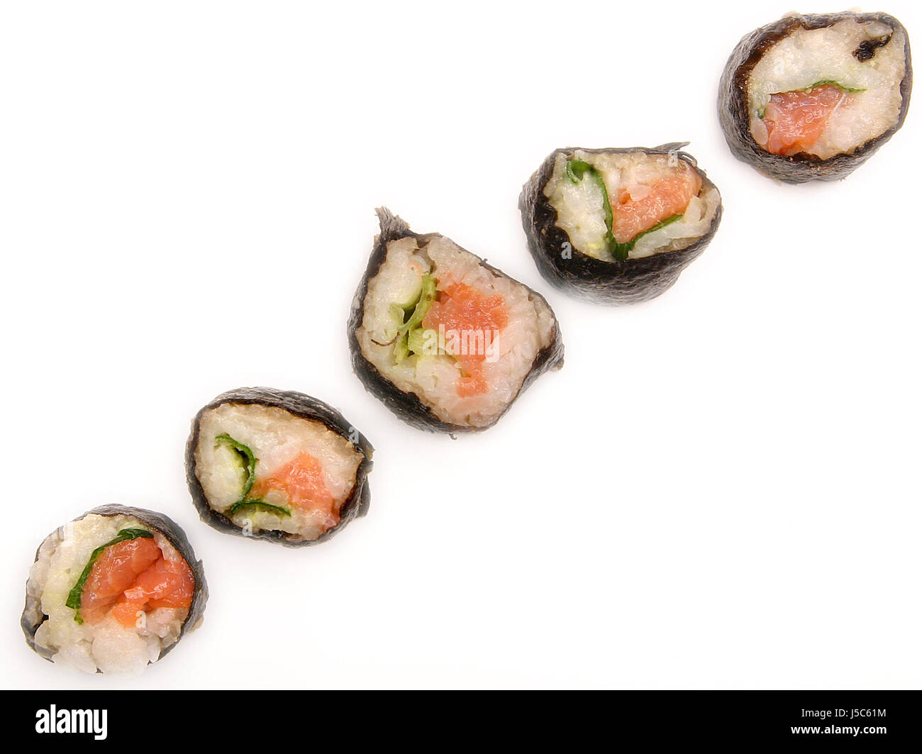 Asiatic Sushi Chinese Japanese Japan Fish Rice China Fischrllchen Roher Stock Photo Alamy