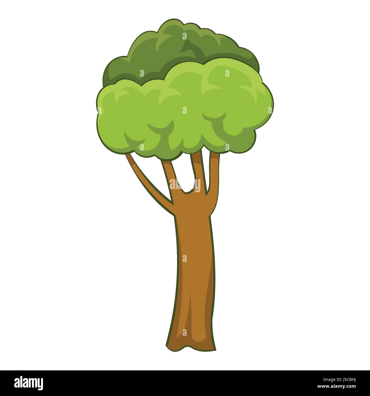 High tree icon. Cartoon illustration of high tree vector icon for web ...
