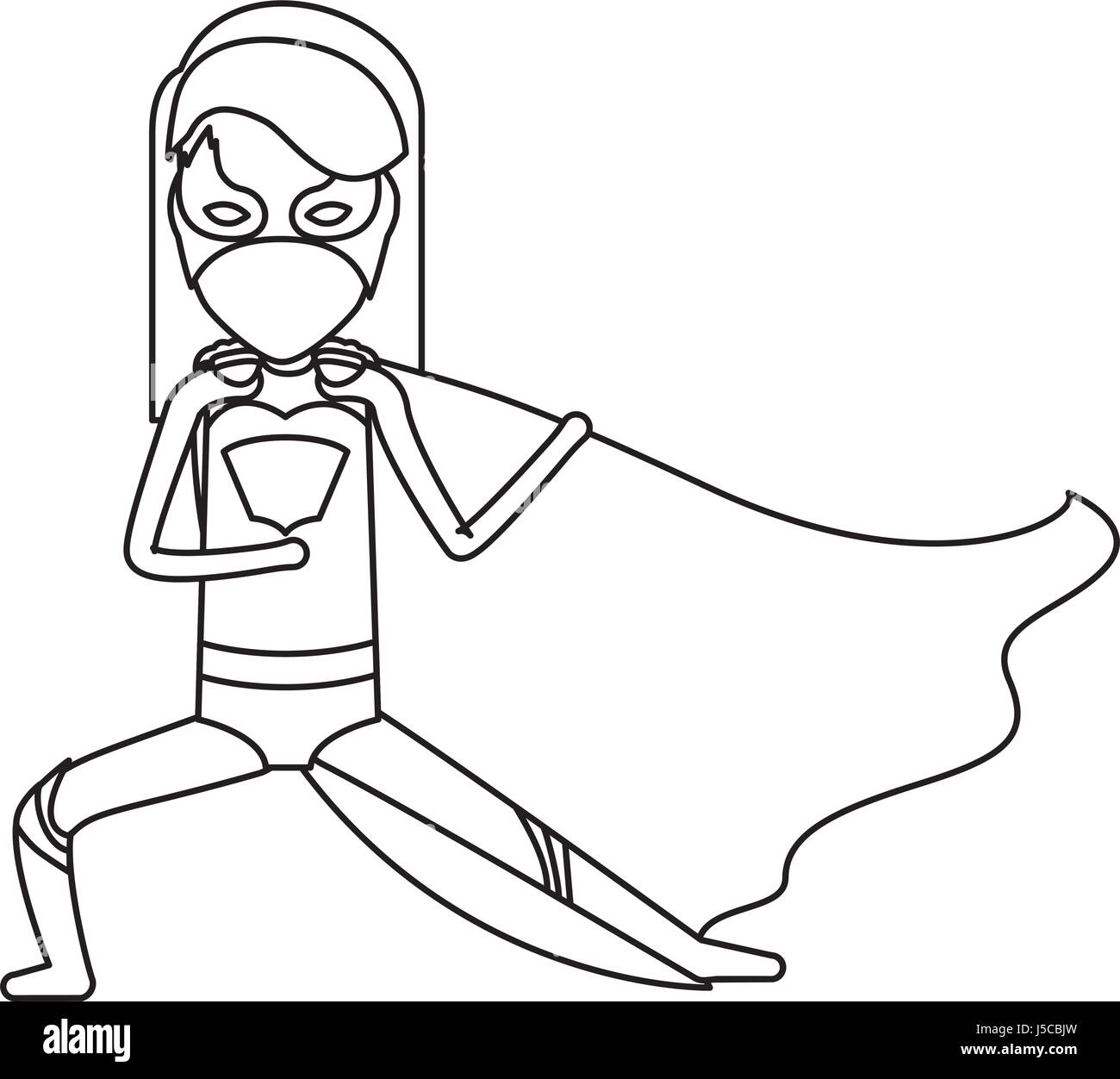 Super Hero Girl Coloring Page Free Printable Coloring Page Outline Sketch  Drawing Vector, Female Superhero Drawing, Female Superhero Outline, Female  Superhero Sketch PNG and Vector with Transparent Background for Free  Download