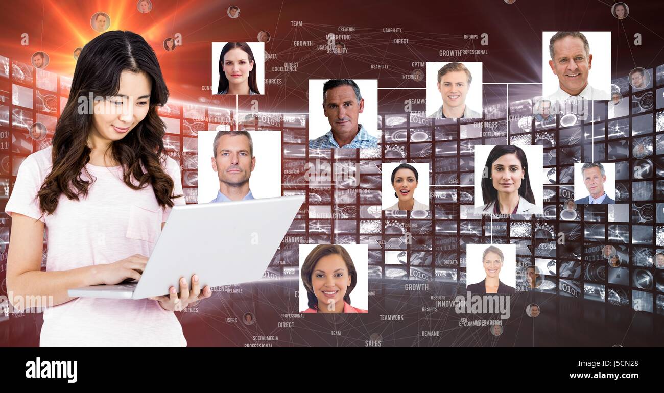 Laptop animated screen light beam hi-res stock photography and images ...