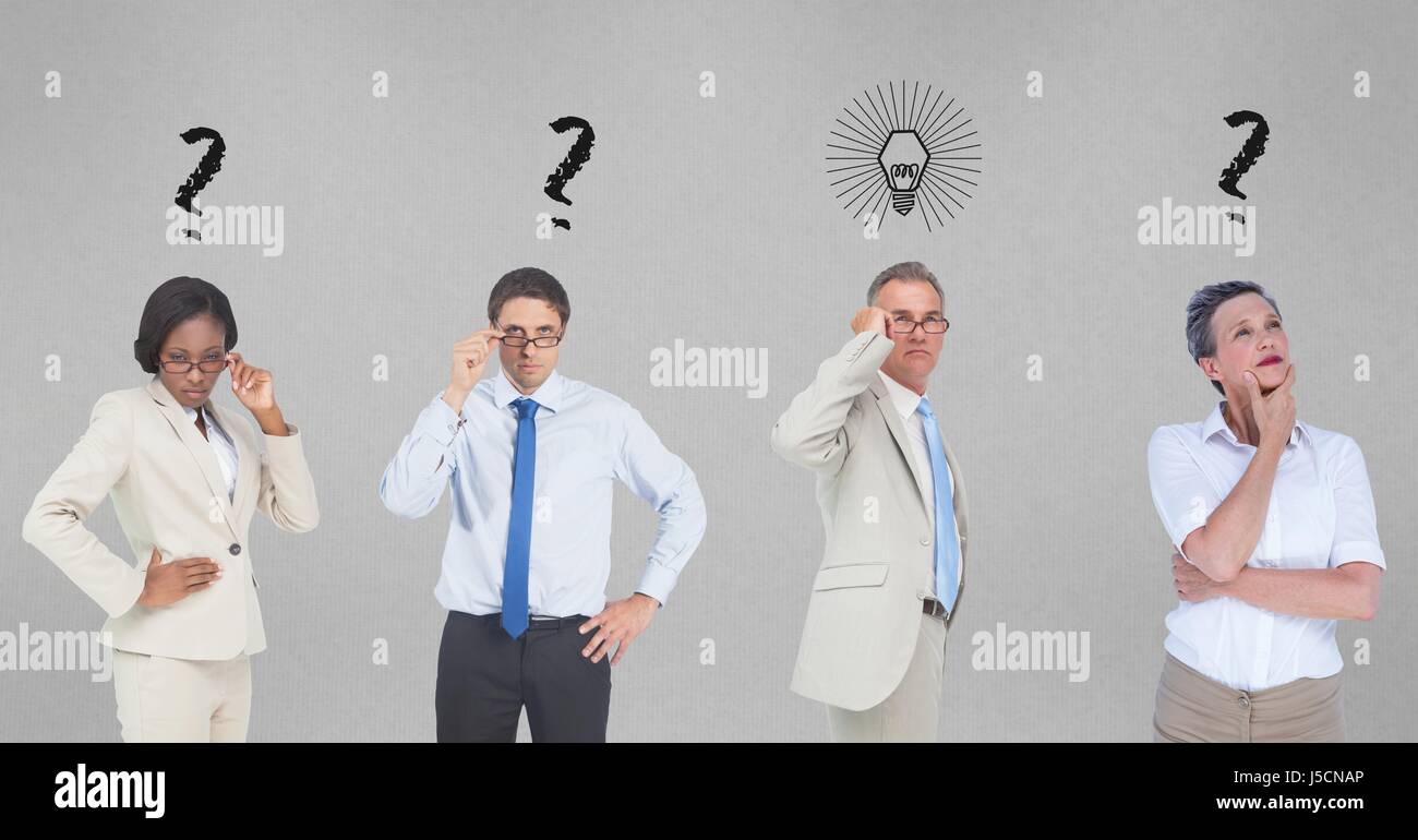 digital composite of confused