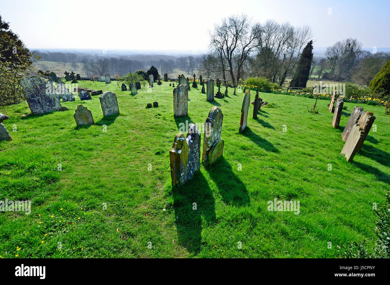Boughton Monchelsea village, Kent, England. St Peter's Church yard
