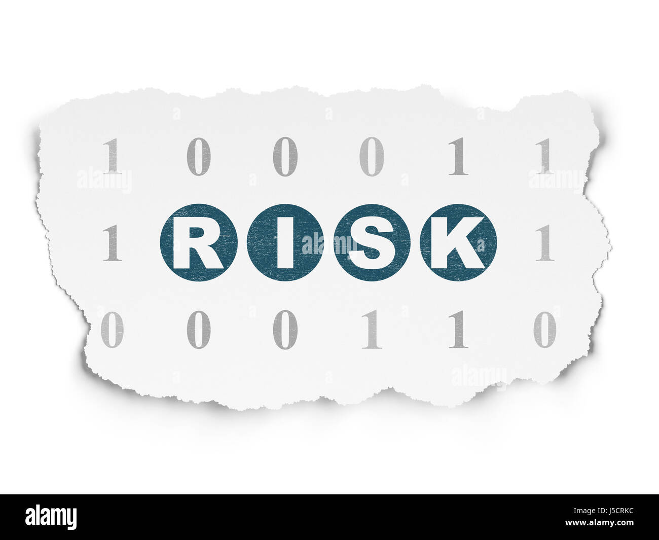 Finance concept: Risk on Torn Paper background Stock Photo - Alamy