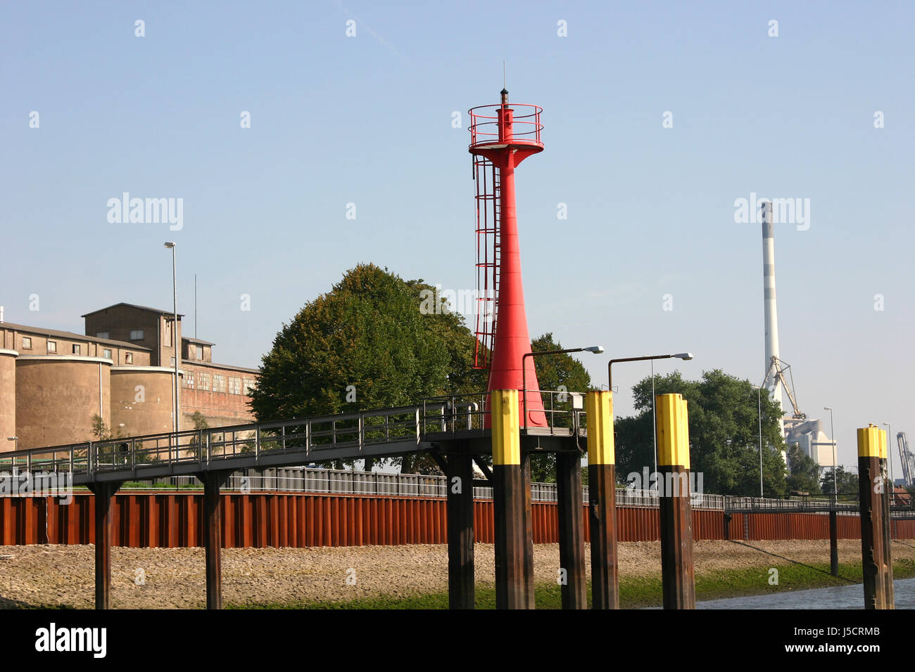 tree trees industry gangplanks weser world of employment watermark provision Stock Photo