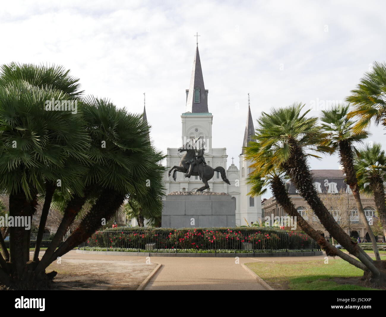 Jackson monument, New Orleans The sculpture of Andrew Jackson right in