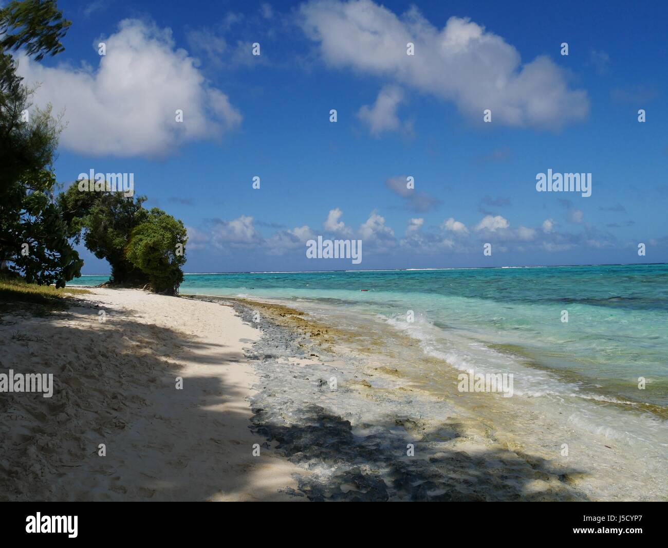 Managaha Island shoreline, Saipan Stock Photo