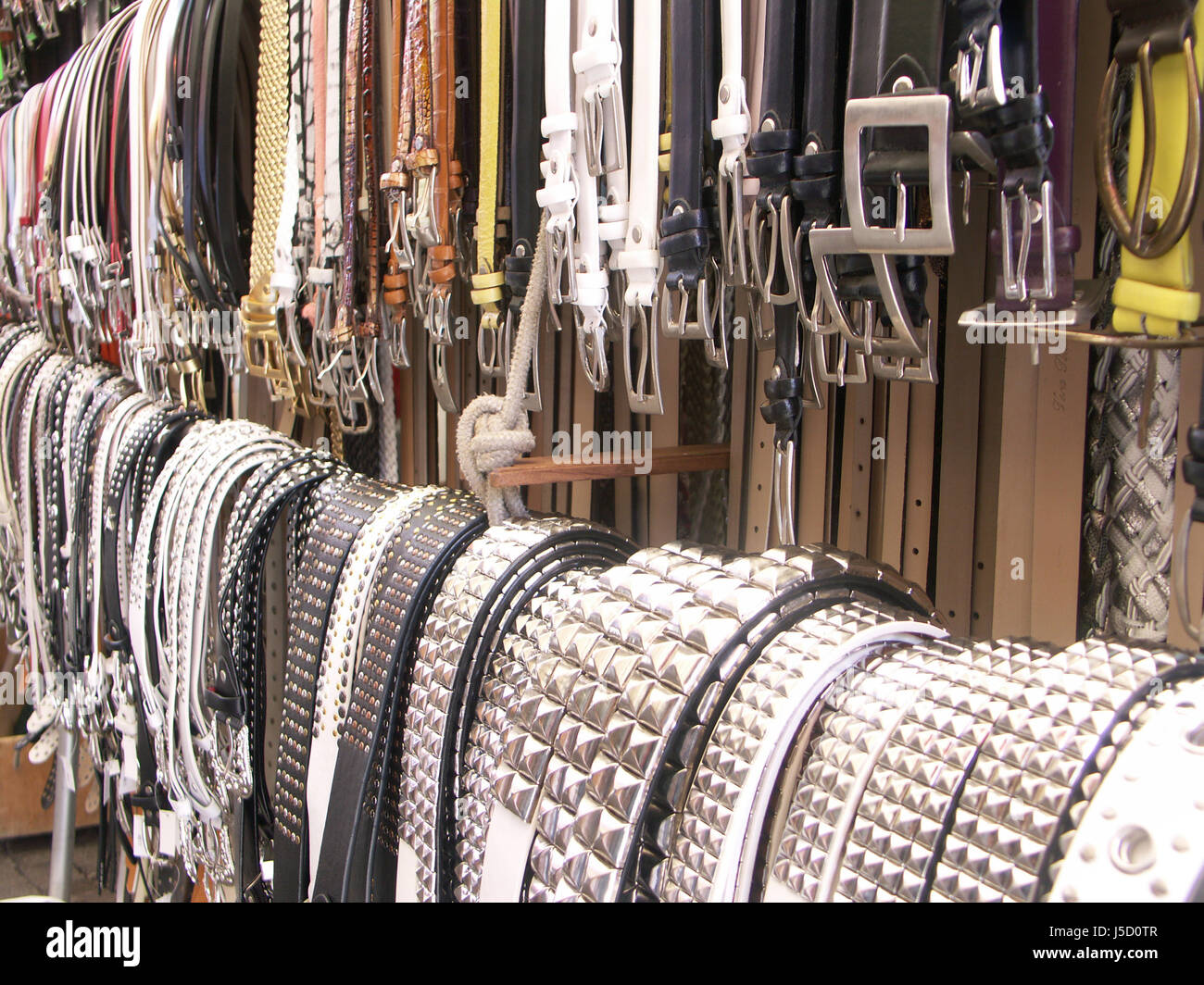 shopping purchase belt leather goods retail shop shop department store store Stock Photo Alamy