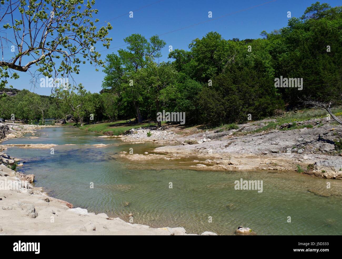 Turner Falls river, Oklahoma Water flows from the Turner Falls in Honey