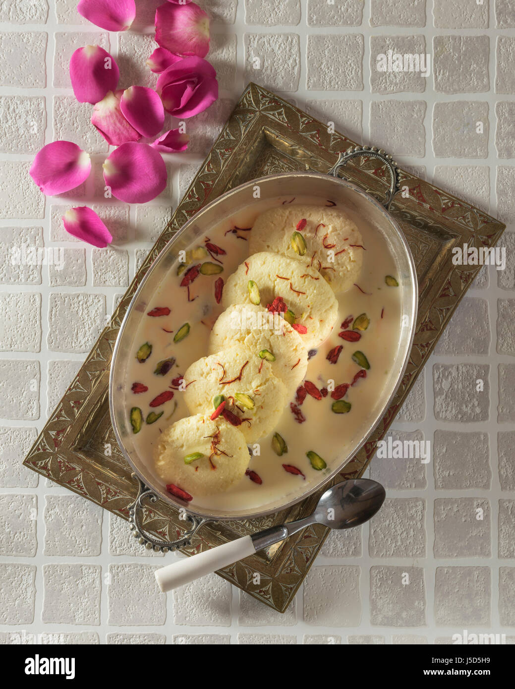Rasmalai. Indian cream dessert. India Food Stock Photo Alamy