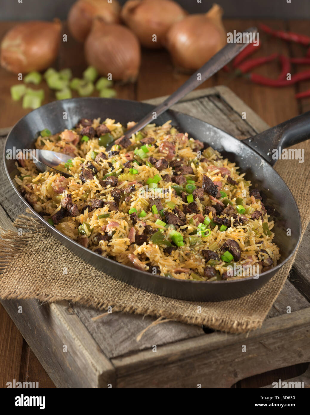 Cajun dirty rice. Louisiana New Orleans Food Stock Photo Alamy