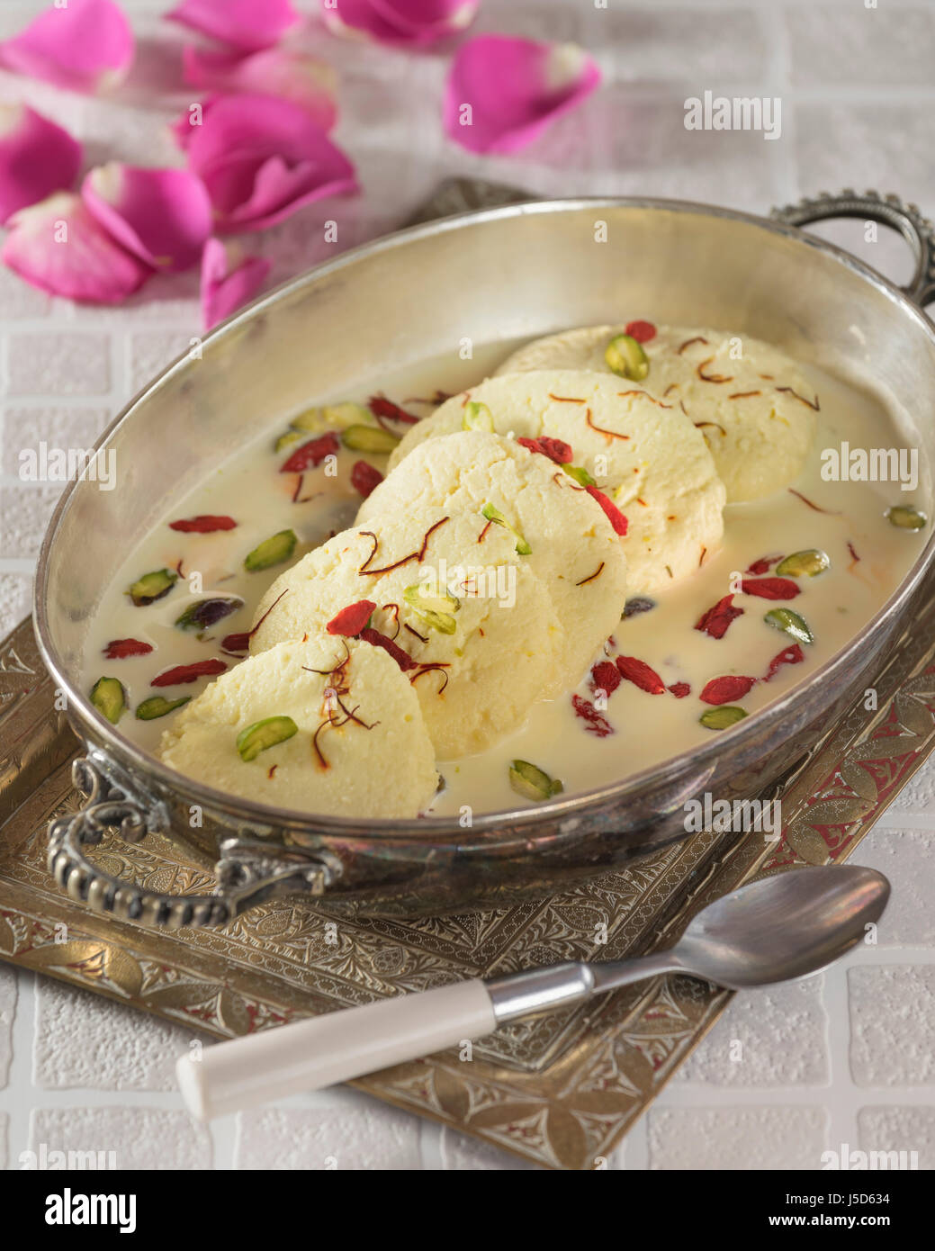 Rasmalai. Indian cream dessert. India Food Stock Photo Alamy