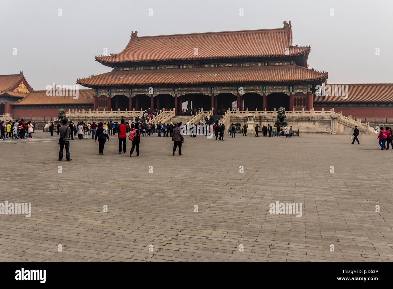 BEIJING, CHINA-26th MARCH 2014:The Forbidden City was once the home for the Emperor of china and his government, now a major tourist attraction. Stock Photo