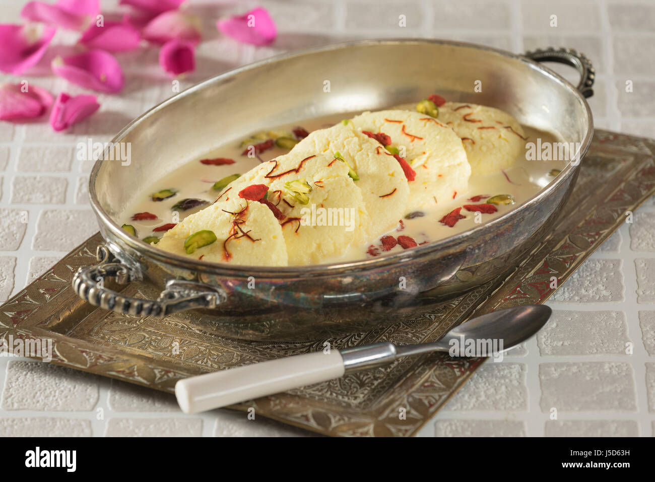 Rasmalai. Indian cream dessert. India Food Stock Photo Alamy