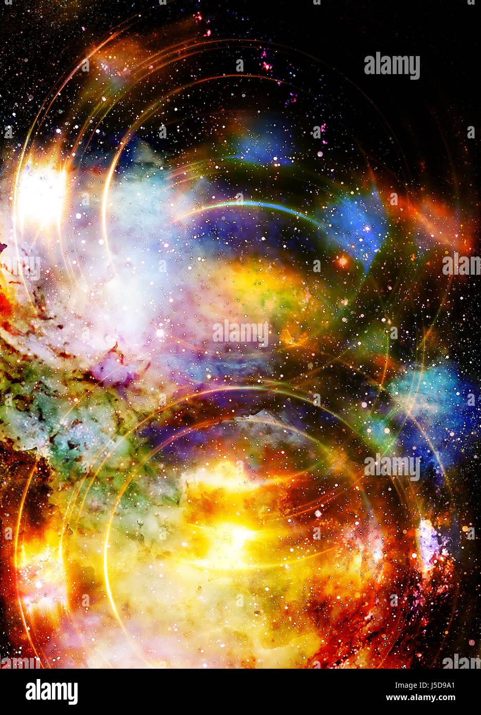 The creation of stars painting hi-res stock photography and images - Alamy