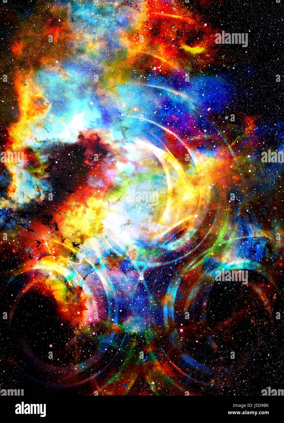 The creation of stars painting hi-res stock photography and images - Alamy