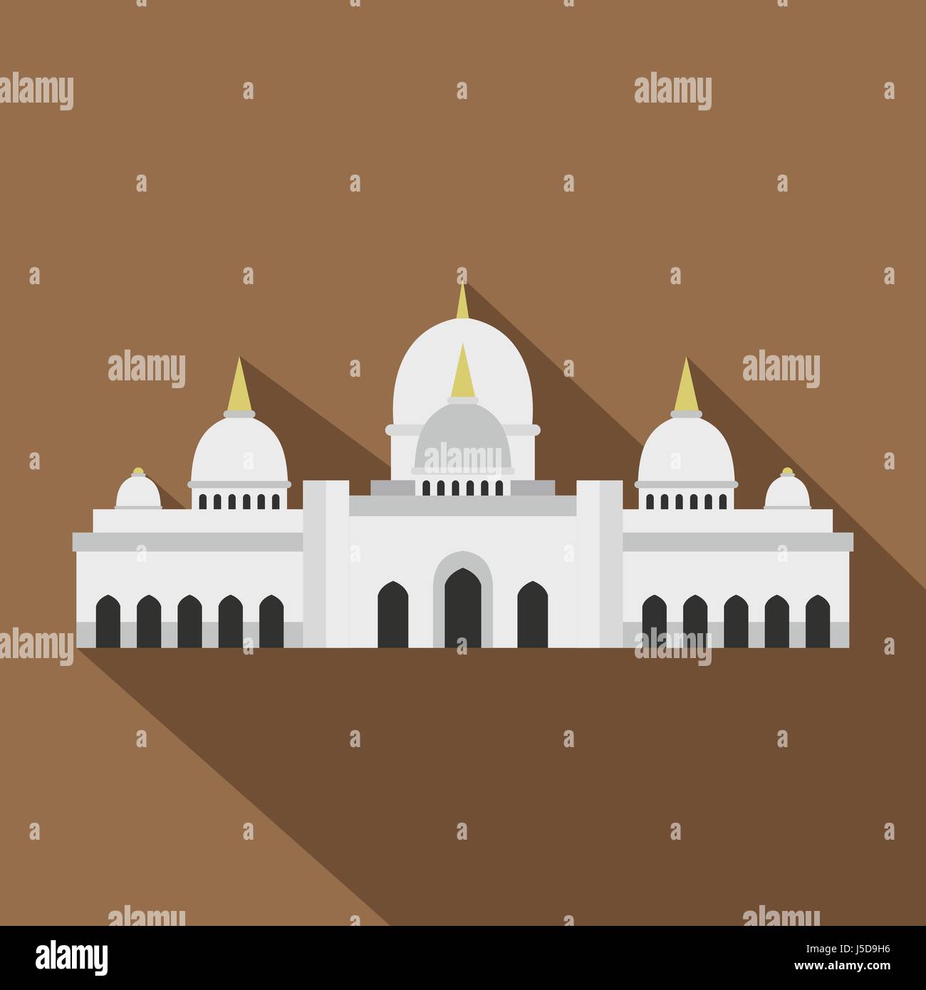 Taj Mahal icon. Flat illustration of Taj Mahal vector icon for web ...