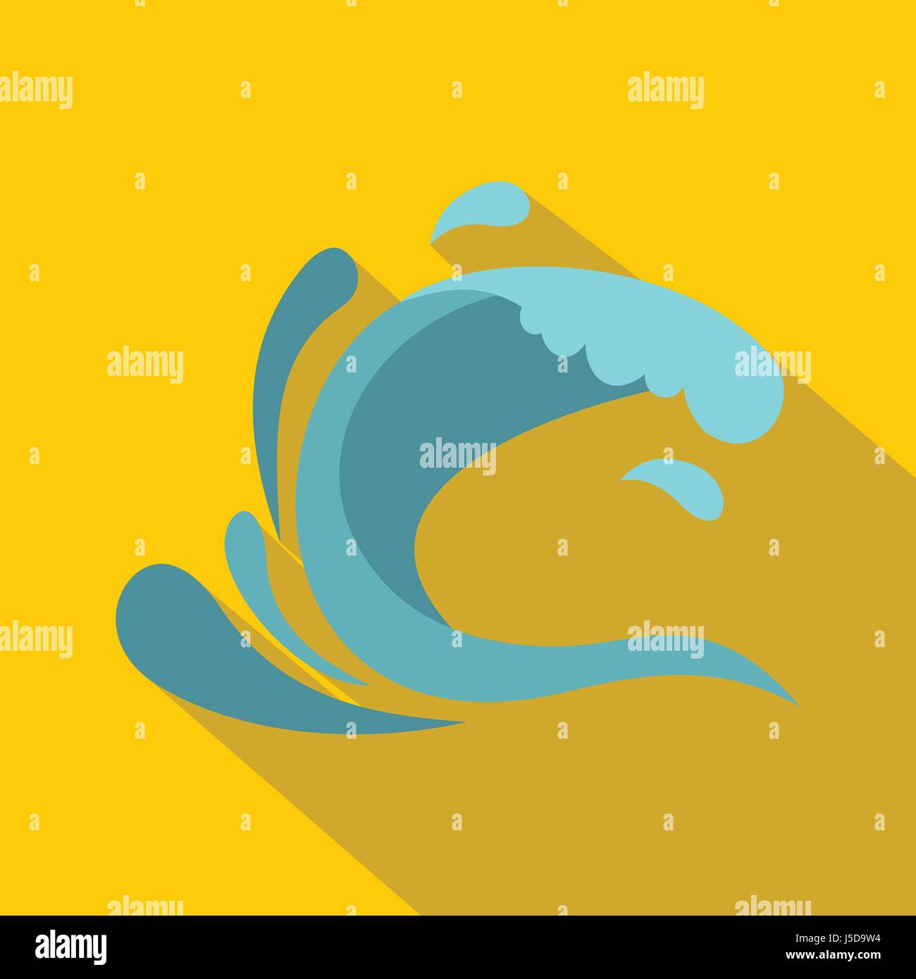 Little wave icon. Cartoon illustration of little wave vector icon for ...