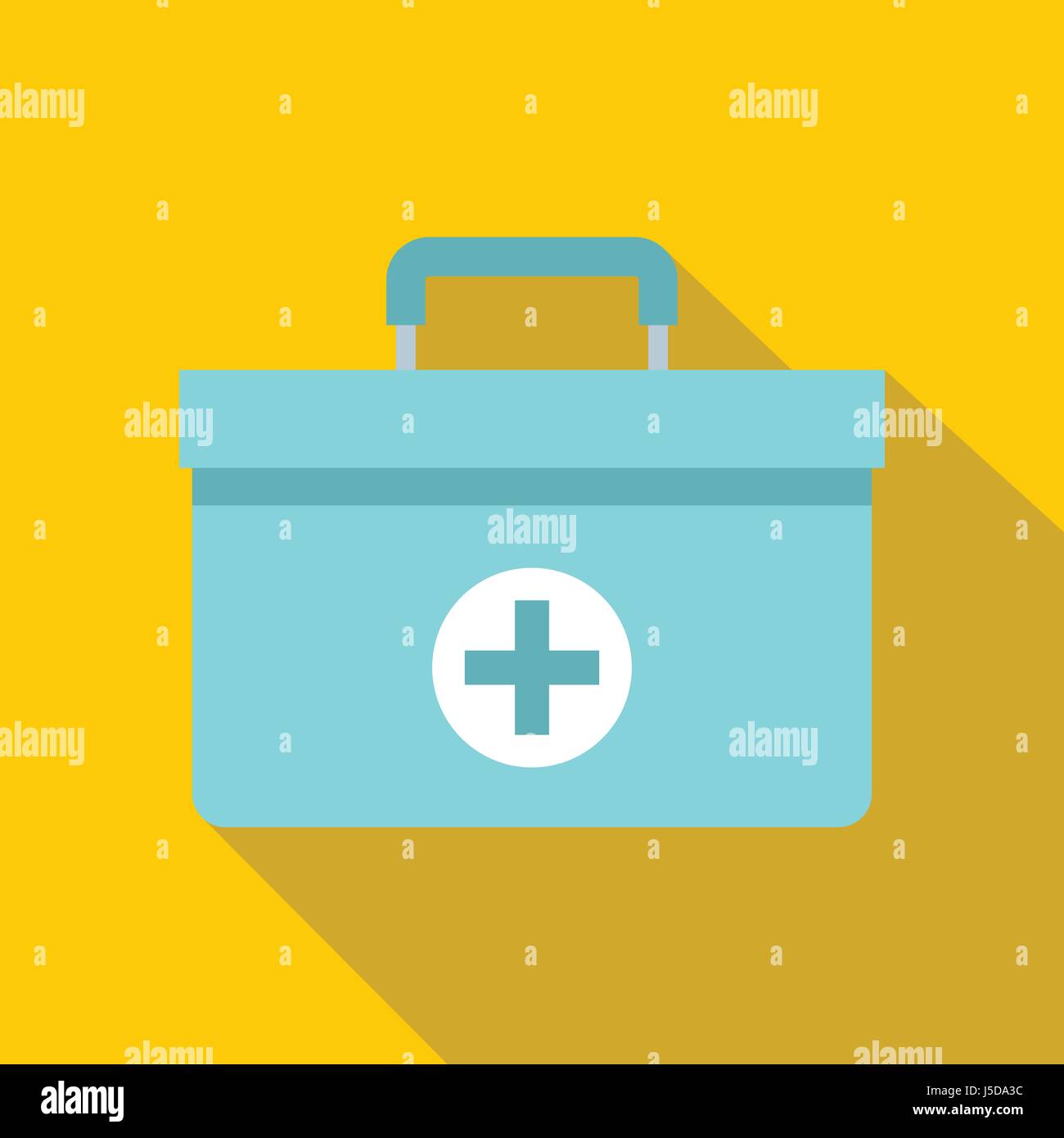 Medicine chest icon. Flat illustration of medicine chest vector icon ...