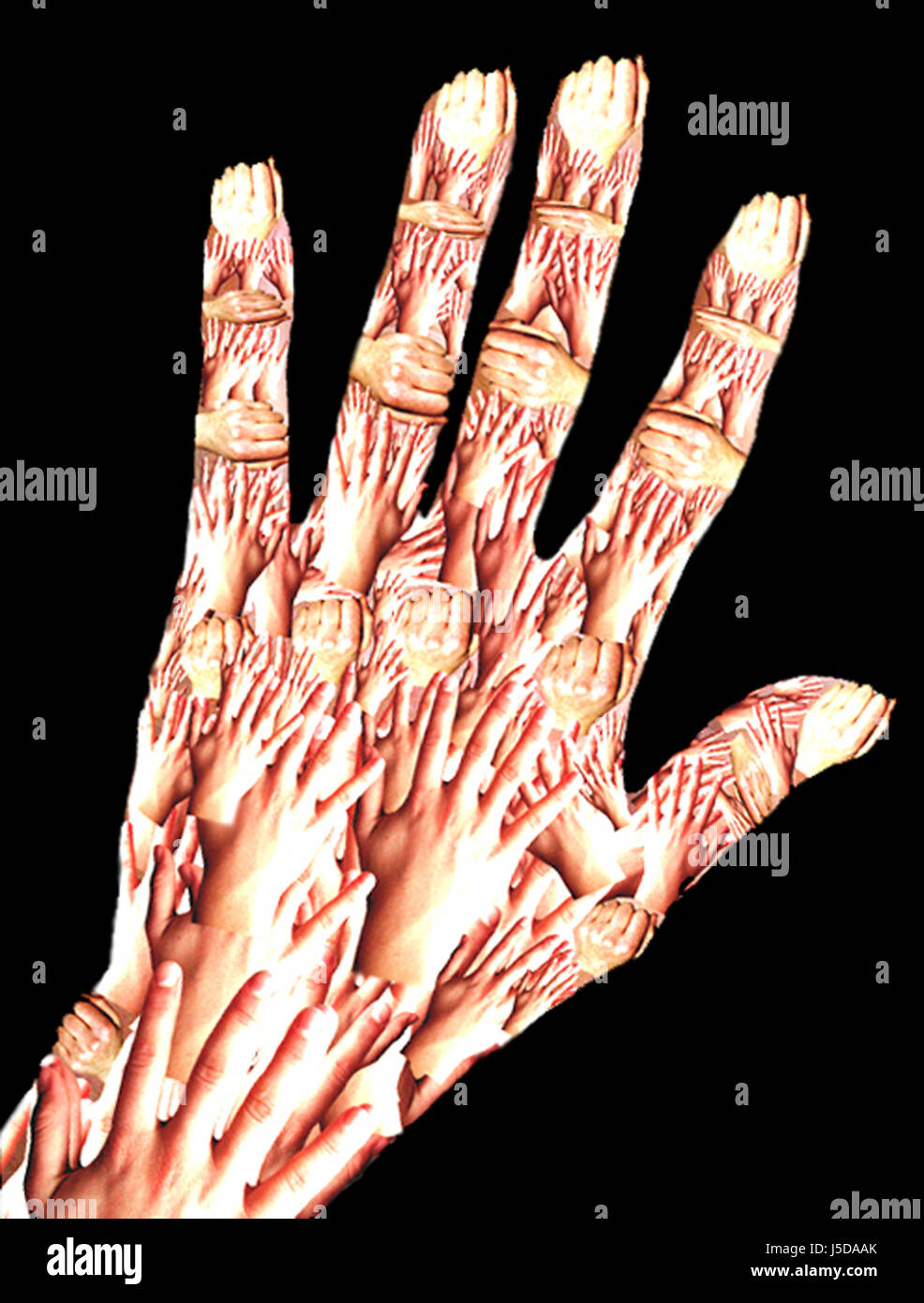 Hand Innerhalb Hand hand in hand Stock Photo - Alamy