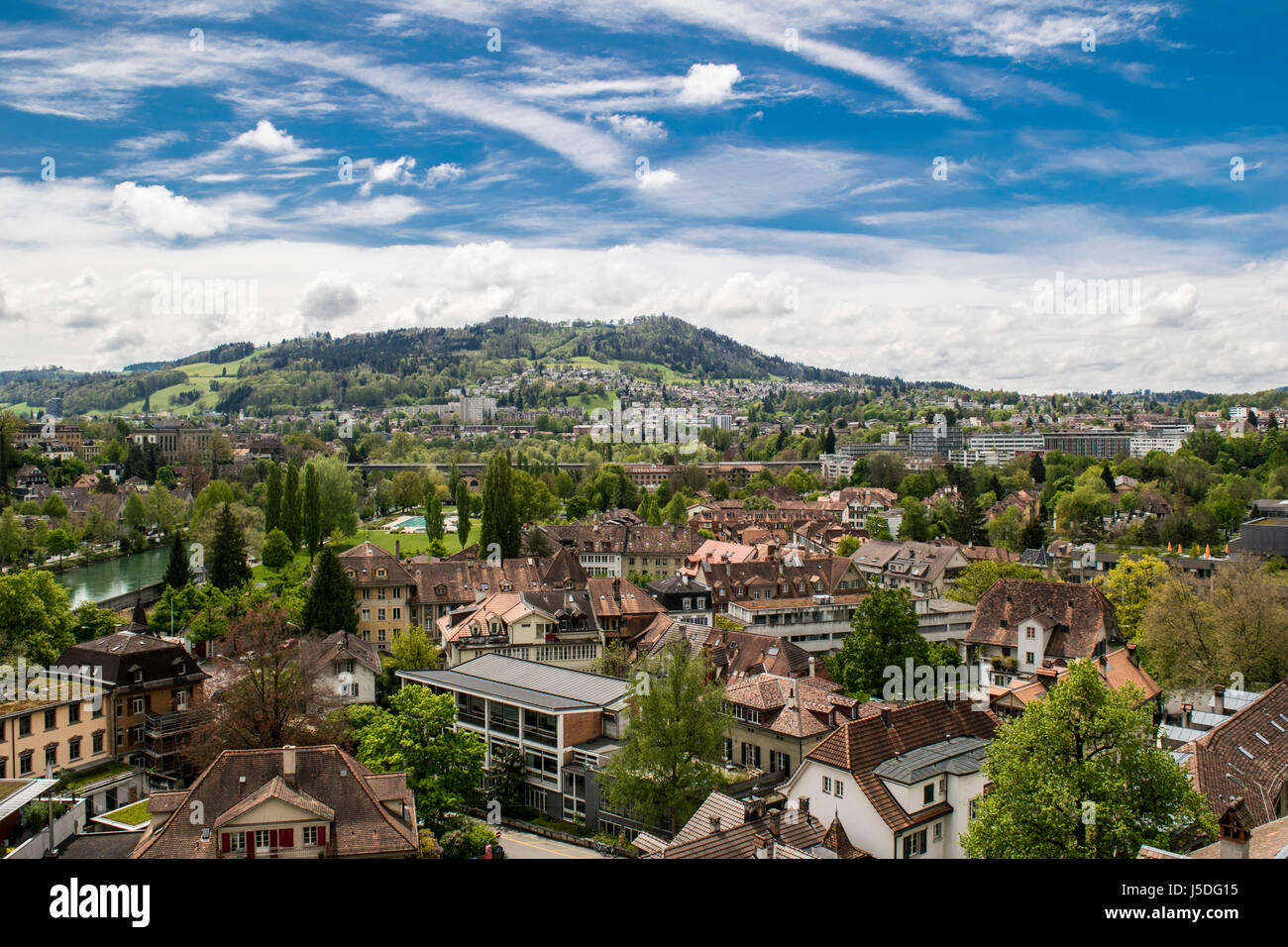 The capital city of Switzerland - Bern. Stock Photo