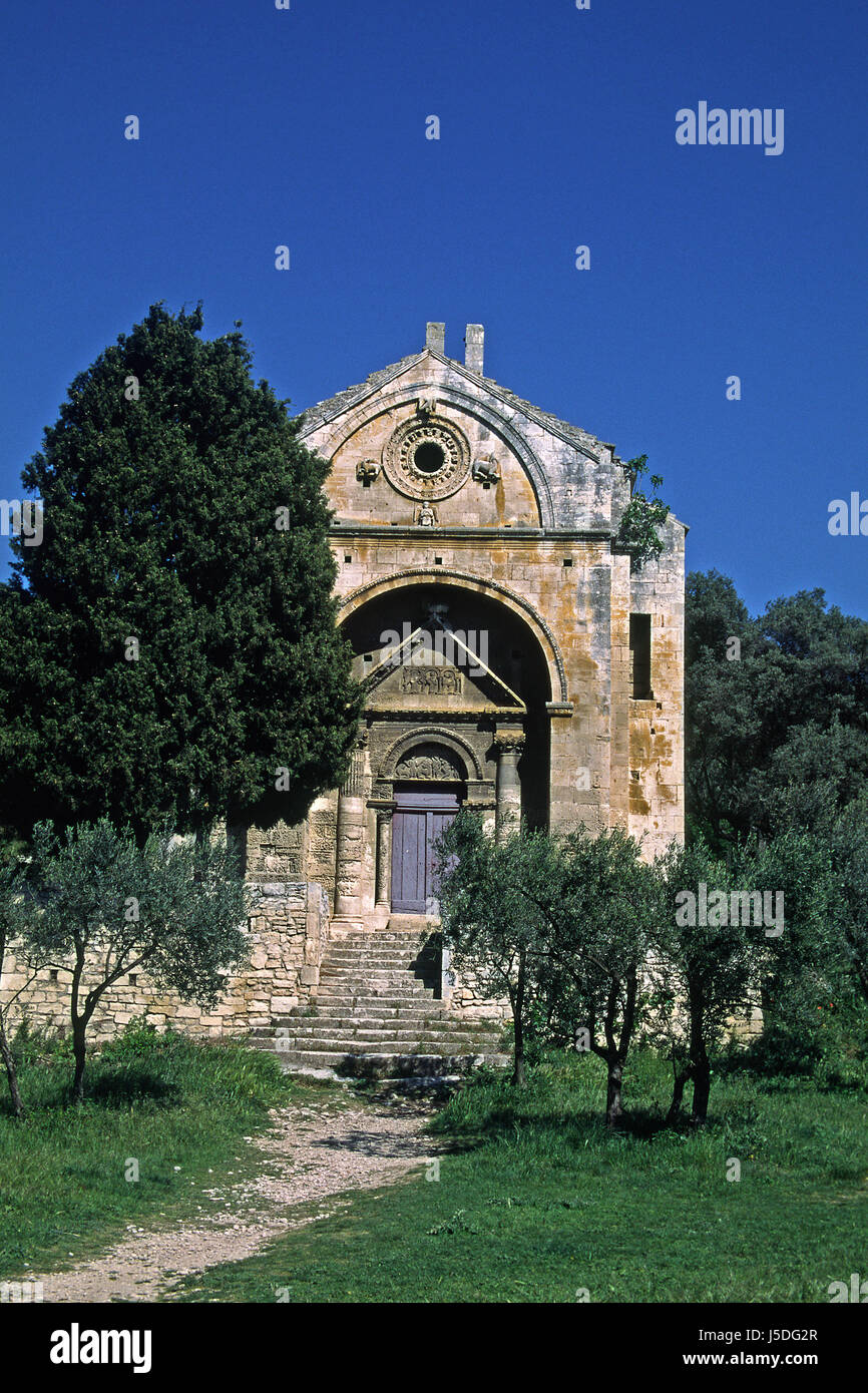 chapelle st. gabriel,provence Stock Photo