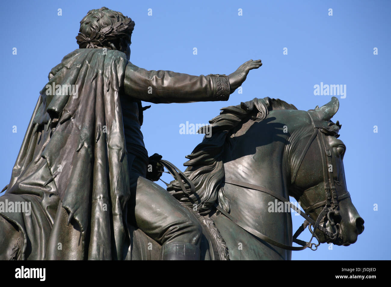 Equestrian statue carl august weimar hi-res stock photography and ...