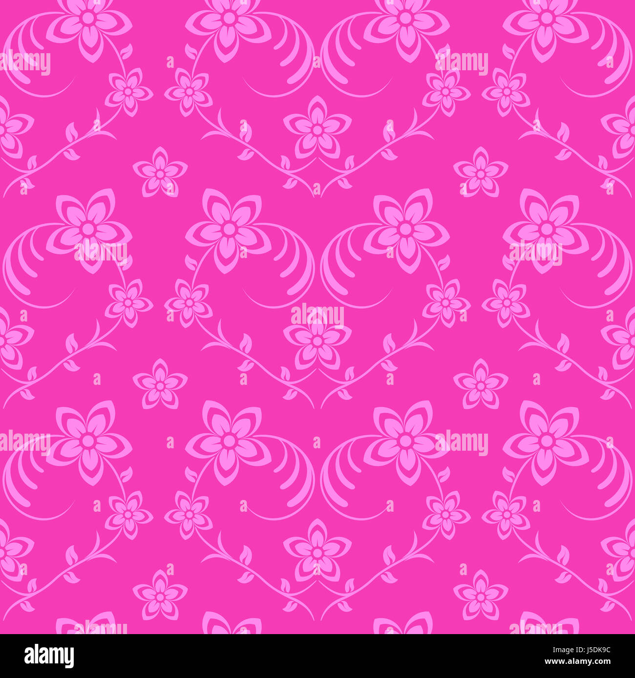 Seamless vector background with flowers Stock Photo - Alamy